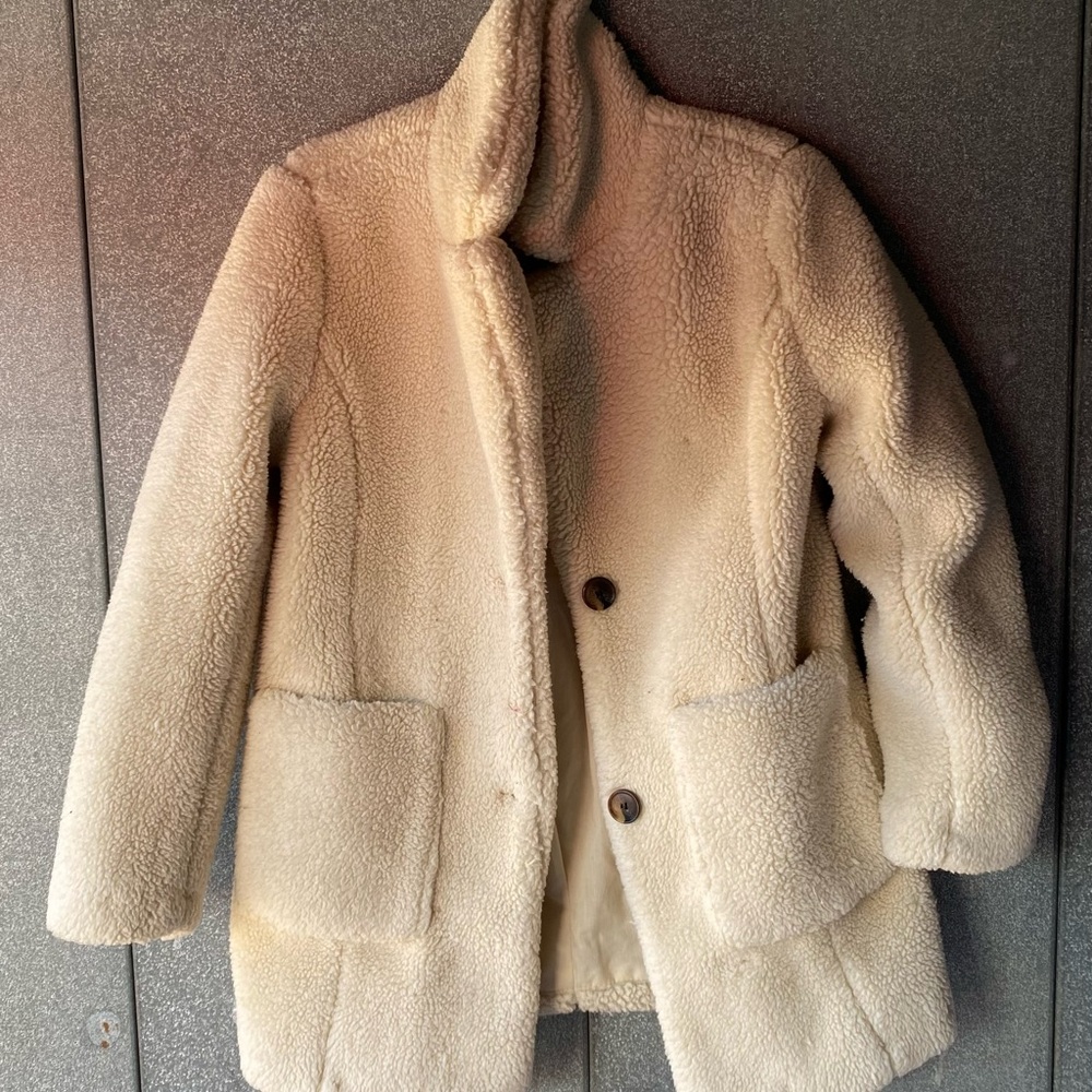 Men's Cozy Cream Sherpa Jacket